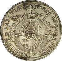 reverse of 1 Thaler - Raimund Ferdinand (1714 - 1717) coin with KM# 61 from German States.