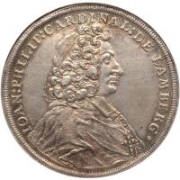 obverse of 1 Thaler - Johann Philipp (1712) coin with KM# 60 from German States.