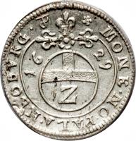 reverse of 2 Kreuzer - Wolfgang Wilhelm (1623 - 1634) coin with KM# 420 from German States.