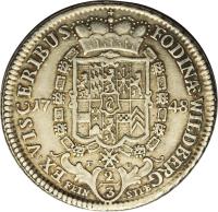 reverse of 2/3 Thaler - Karl Theodor (1748) coin with KM# 349 from German States.