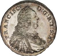 obverse of 1/4 Thaler - Franz I (1754) coin with KM# 369 from German States.