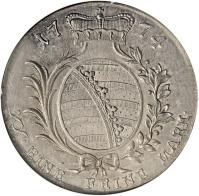 reverse of 2/3 Thaler - Ernst II Ludwig (1774 - 1776) coin with KM# 330 from German States.