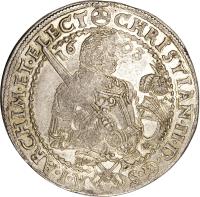 obverse of 1/2 Thaler - Christian II / Johann Georg I / August (1601 - 1611) coin with KM# 14 from German States. Inscription: CHRISTIAN · II · D · G · S R · I · ARCHIM · ET · ELECT 1603