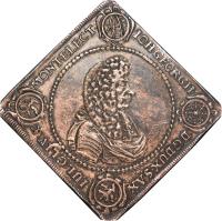 obverse of 1 Thaler - Johann Georg II - Shooting Festival (1678) coin with KM# 561 from German States.