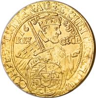 obverse of 2 Ducat - Johann Georg I - 100th Anniversary of the Augsburg Confession - Trade Coinage (1630) coin with KM# 421 from German States.