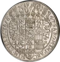 reverse of 1 Thaler - Johann Georg I (1638 - 1656) coin with KM# 425 from German States.