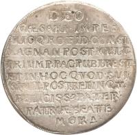 reverse of 1 Thaler - Johann Georg I - Death of Johann Georg I (1656) coin with KM# 451 from German States.