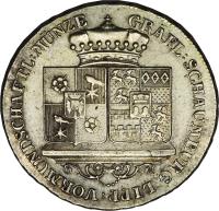 obverse of 1 Conventionsthaler - Georg Wilhelm (1802) coin with KM# 30 from German States.