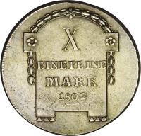 reverse of 1 Conventionsthaler - Georg Wilhelm (1802) coin with KM# 30 from German States.