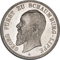 obverse of 2 Mark - Albrecht Georg (1898 - 1904) coin with KM# 49 from German States.