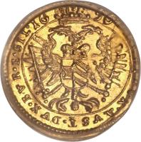 reverse of 1/12 Ducat - Leopold I (1692 - 1698) coin with KM# 585 from German States.