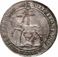 reverse of 1/3 Thaler - Christof Ludwig II & Friedrich Botho (1740 - 1758) coin with KM# 220 from German States.