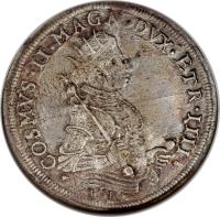 obverse of 1 Tallero - Cosimo II (1609 - 1621) coin with KM# 16 from Italian States. Inscription: COSMVS · MED · MAGN · ETR · DVX · IIII 1616