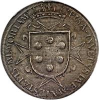 reverse of 1 Tallero - Ferdinand I (1595 - 1608) coin with KM# 15 from Italian States. Inscription: PISA · IN · VETVSTAE · MAIESTATIS · MEMORIAM