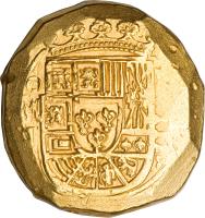 obverse of 8 Escudos - Felipe V (1701 - 1732) coin with KM# 57 from Mexico.