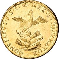 reverse of 8 Escudos - Agustin I Iturbide (1822) coin with KM# 313 from Mexico.