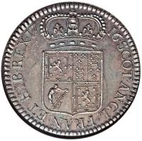 reverse of 1 Crown - James VIII (1716) coin with SP# 5731 from Scotland.