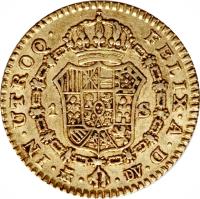 reverse of 1 Escudo - Carlos III (1784 - 1788) coin with KM# 416a from Spain.