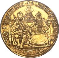 obverse of 1 Couronne d'Or - Alberto & Isabella (1615 - 1620) coin with KM# 39 from Spanish Netherlands.