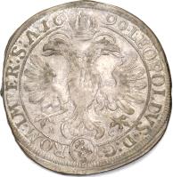 reverse of 2/3 Thaler - Ulrich VI (1689 - 1690) coin with KM# 126 from Swiss cantons. Inscription: LEOPOLDVS · D:G:	ROM:IMPER:S:A:16	90 · B	C ⅔