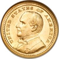 obverse of 1 Dollar - William McKinley (1903) coin with KM# 120 from United States. Inscription: UNITED STATES OF AMERICA