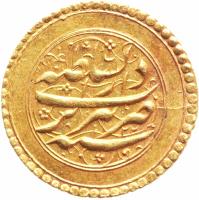 reverse of 1/2 Tumân - Fath-Ali Shah Qajar - Tabrīz mint (1813 - 1816) coin with KM# 748.2 from Iran.