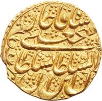 obverse of 1 Tumân - Fath-Ali Shah Qajar - Qazvīn mint (1816 - 1825) coin with KM# 753.8 from Iran.