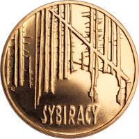 reverse of 2 Złote - Siberian Exiles (2008) coin with Y# 638 from Poland. Inscription: SYBIRACY