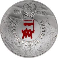 obverse of 10 Złotych - Polish August of 1980 (2010) coin with Y# 738 from Poland.