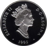 obverse of 20 Dollars - Elizabeth II - Canadian Aviation: Fleet 80 Cannuck (1995) coin with KM# 271 from Canada. Inscription: ELIZABETH II D · G · REGINA · 1995 ·