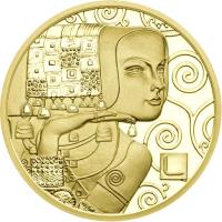 obverse of 50 Euro - Klimt and his Womans: The expectation (2013) coin with KM# 3218 from Austria. Inscription: L