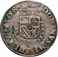 reverse of 1 Écu - Felipe II (1567 - 1570) coin from Spanish Netherlands.