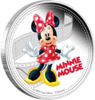 reverse of 2 Dollars - Elizabeth II - Disney Characters: Minnie Mouse (2014) coin from Niue. Inscription: MINNIE MOUSE