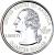 obverse of 1/4 Dollar - America the Beautiful: Homestead, Nebraska (2015) coin with KM# 597 from United States. Inscription: UNITED STATES OF AMERICA IN GOD WE TRUST LIBERTY QUARTER DOLLAR D