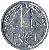 reverse of 1 Franc (1948) coin with KM# 1 from Saint Pierre and Miquelon. Inscription: SAINT PIERRE ET MIQUELON<br/>1 F