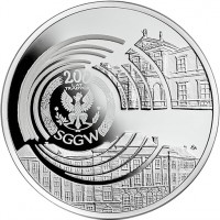 reverse of 10 Złotych - Bicentenary of the Warsaw University of Life Sciences (2016) coin with Y# 955 from Poland. Inscription: 200 LAT TRADICII SGGW