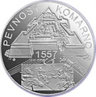 reverse of 500 Korún - Komárno Fortress (2007) coin with KM# 86 from Slovakia. Inscription: PEVNOSŤ KOMÁRNO 1557