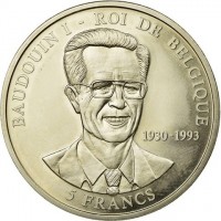 BAUDOUIN I - ROI DE BELGIQUE1930-19935 FRANCS.