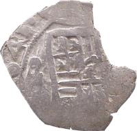 obverse of 2 Reales - Felipe IV (1622 - 1667) coin with KM# 33 from Mexico. Inscription: PHILIPVS IIII DEI G