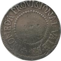 reverse of 8 Reales - Fernando VII - Real de catorce Royalist Coinage (1811) coin with KM# 169 from Mexico.