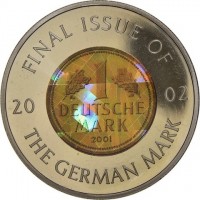 FINAL ISSUE OF20 02DEUTSCHE MARK 2001THE GERMAN MARK.