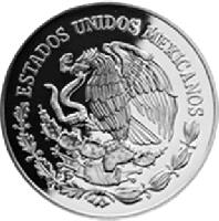 obverse of 10 Pesos - 470th Anniversary - Mexico City Mint (2005) coin with KM# 768 from Mexico. Inscription: ESTADOS UNIDOS MEXICANOS