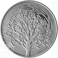 reverse of 2 New Sheqalim - Biblical art coin series: The Burning Bush (2004) coin with KM# 387 from Israel.