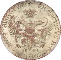 reverse of 8 Schilling (1762 - 1764) coin with KM# 425 from German States.