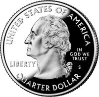 obverse of 1/4 Dollar - Northern Mariana Islands - Washington Quarter (2009) coin with KM# 466 from United States. Inscription: UNITED STATES OF AMERICA IN GOD WE TRUST LIBERTY S QUARTER DOLLAR