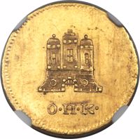 obverse of 1 Schilling (1778) coin with KM# Pn11 from German States. Inscription: OHI