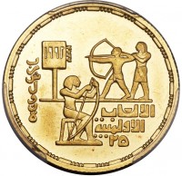 Gold coin  Egypt  KM# 711