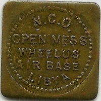 N.C.O. OPEN MESS. WHEELUS. AIR BASE. LIBYA.