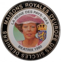 MAISONS ROYALES D'EUROPE DES SIECLES DERNIERS. LA REINE DES PAYS-BAS. BEATRIX 1980.