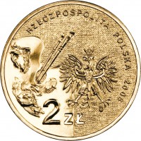 obverse of 2 Złote - Aleksander Gierymski (2006) coin with Y# 575 from Poland. Inscription: RZECZPOSPOLITA POLSKA 2006 2 zł